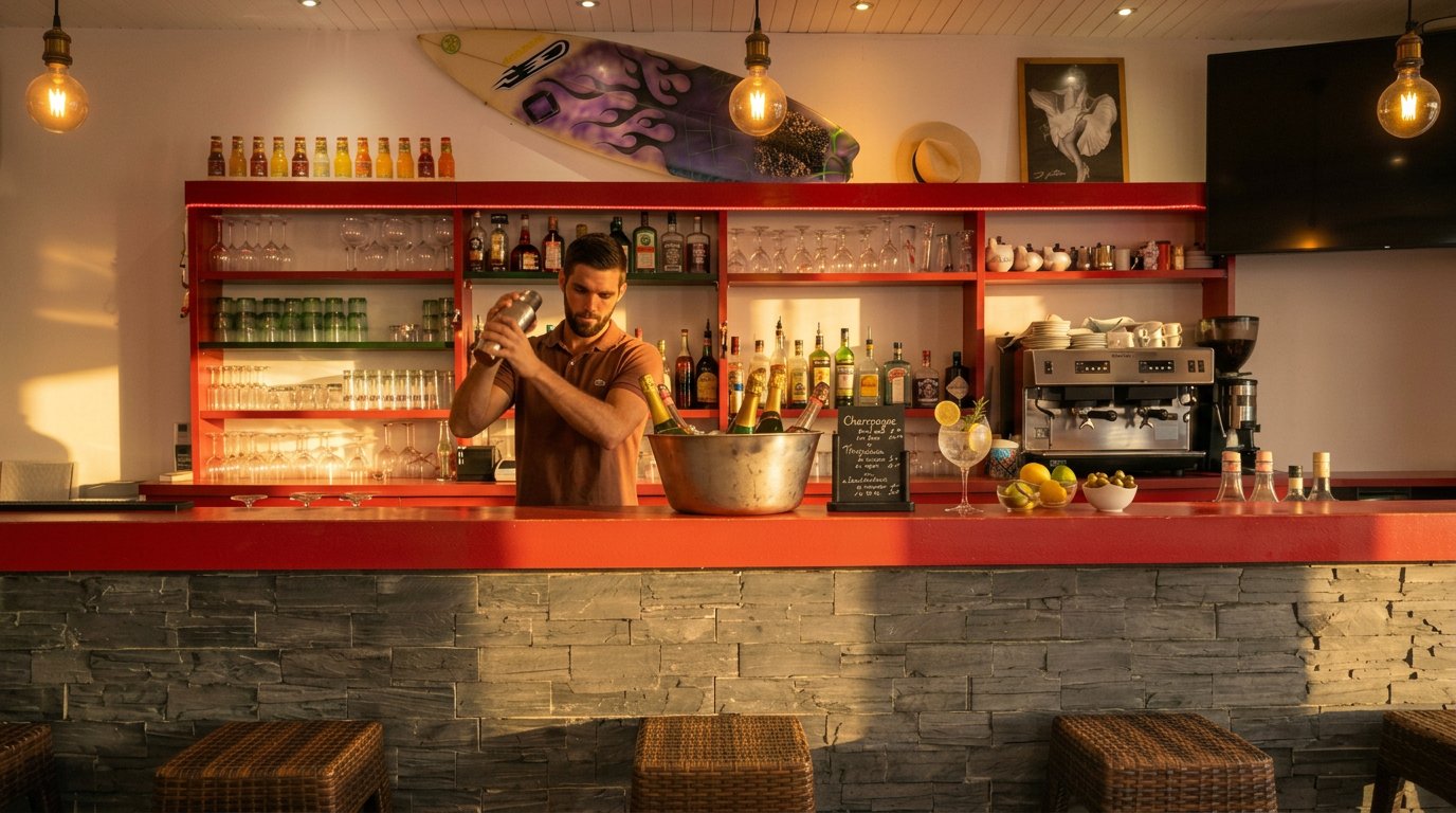 Bar du Relais de la Corniche, cocktails et rhums arrangés